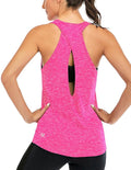ICTIVE Womens Cross Backless Workout Tops for Women Racerback Tank Tops Open Back Running Muscle Tank Yoga Shirts