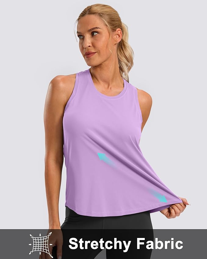 G Gradual Women's Workout Tank Tops Racerback Athletic Yoga Tops Loose Fit Sleeveless Running Gym Sports Shirts for Women
