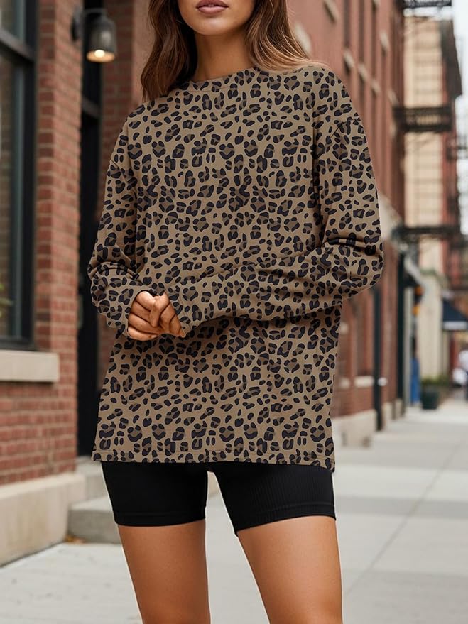 Trendy Queen Womens Spring Tops Oversized Long Sleeve T Shirts 2026 Basic Tee Fall Casual Workout Y2K Clothes