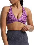 Aoxjox Women's Workout Sports Bras Fitness Metamorph Sienna Twist Bra Yoga Crop Tank