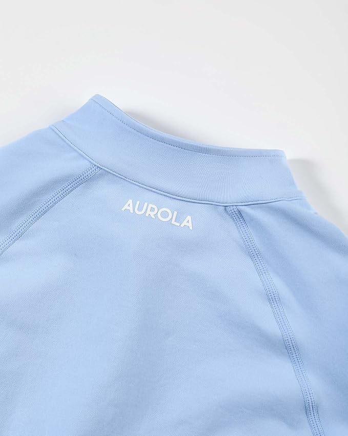 AUROLA Influence Athletic Workout Jacket for Women, Lightweight Slim Fit Full Zip Running Yoga Sports Jacket with Thumb Holes