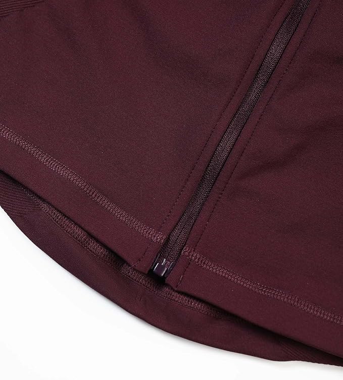 AUROLA Influence Athletic Workout Jacket for Women, Lightweight Slim Fit Full Zip Running Yoga Sports Jacket with Thumb Holes