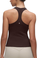 CRZ YOGA Butterluxe Racerback Tank Tops for Women - Yoga Workout Casual Gym Athletic Camisole Tight Sleeveless Shirts