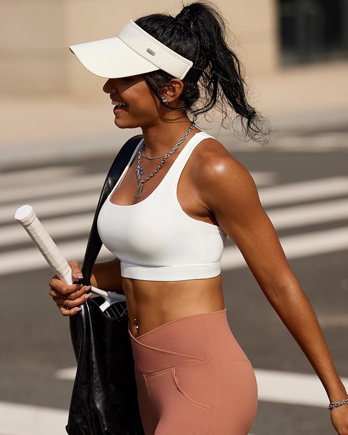 RUNNING GIRL Sports Bras for Women, Molded Cup High Impact Sports Bra Workout Bras for Women High Support Racerback
