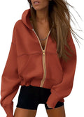 PRETTYGARDEN Hoodies for Women Sweatshirt Zip Up Hoodie Fall Fashion 2026 Trendy Long Sleeve Jackets Winter Clothing Outfits