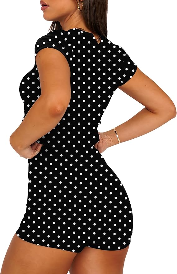 SAMPEEL Womens Two Piece Lounge Sets Casual Summer Outfits 2 Piece Short Matching Clothing Set