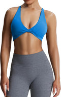 Aoxjox Women's Workout Sports Bras Fitness Metamorph Sienna Twist Bra Yoga Crop Tank