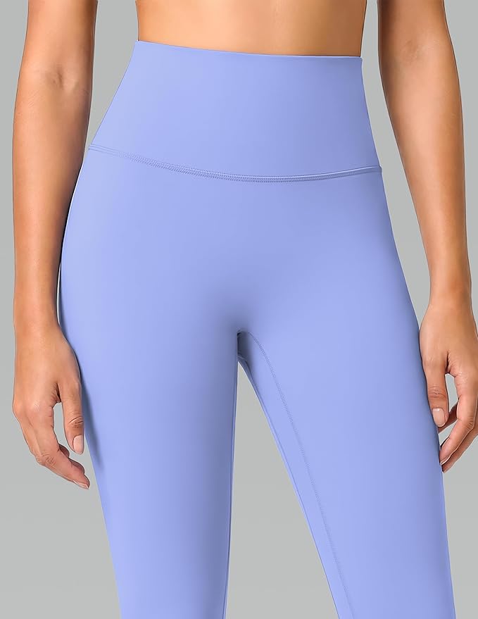 Colorfulkoala Dreamlux No Front Seam Leggings for Women 25"/28" Inseam, High Waisted Buttery Soft Yoga Pants