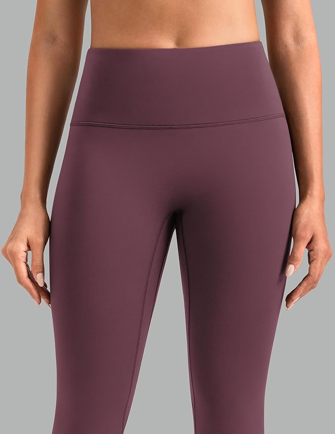 Colorfulkoala Dreamlux No Front Seam Leggings for Women 25"/28" Inseam, High Waisted Buttery Soft Yoga Pants