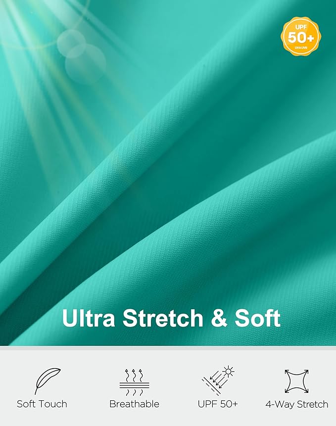 Soothfeel Women's Athletic workout Jacket Lightweight UPF 50+ Long Sleeve Sun Protection Shirts Zip Up Cropped Hiking Tops