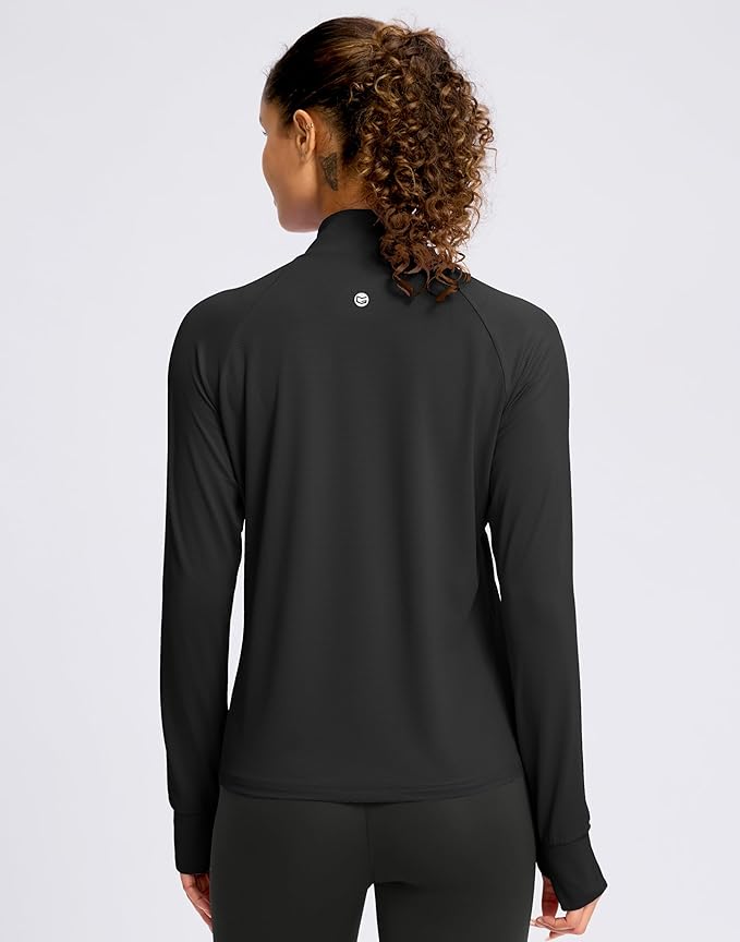G Gradual Women's Lightweight Athletic Jacket Sun Protection UPF 50+ Zip Up 4 Pockets Long Sleeve Shirts Workout Running