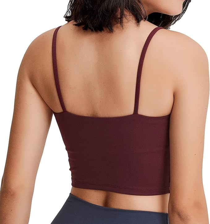 Lemedy Women Padded Sports Bra Fitness Workout Running Shirts Yoga Tank Top