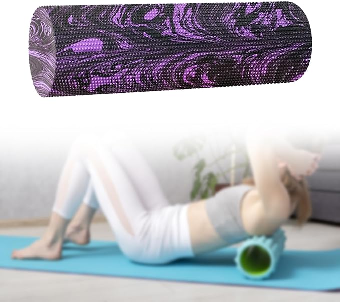 kowaku Column Roller Round Foam Roller Massage Tool Block Roller for Waist Back Stretching Workout Fitness