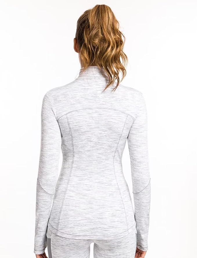QUEENIEKE Womens Running Jackets Athletic Workout Scrub Jacket Track Full Zip Up Gym for Women Yoga Top