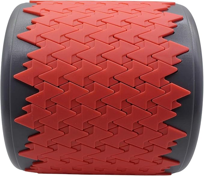 Adjustable Shadowfit Foam Roller Equipment for Sore Muscle, Tissues ∣ Massage Rollers for Maximum Tension Relief ∣ High Density Foam for Deep Tissue Pain Relief, Thigh, Arms (Red)