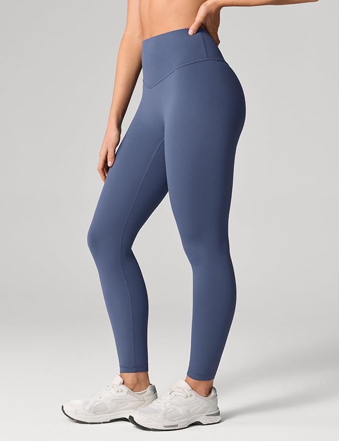 UNISSU Hugcurve No Front Seam High Waisted Workout Leggings for Women Buttery Soft Yoga Pants Gym Athletic Tights - 25''