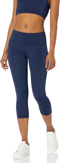 Amazon Essentials Women's Exercise Workout Leggings, Active Sculpt, Mid-Rise Capri with Pockets