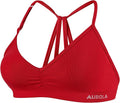 AUROLA Mercury Workout Sports Bras Women Athletic Removable Padded Backless Strapy Minimal Crop Top