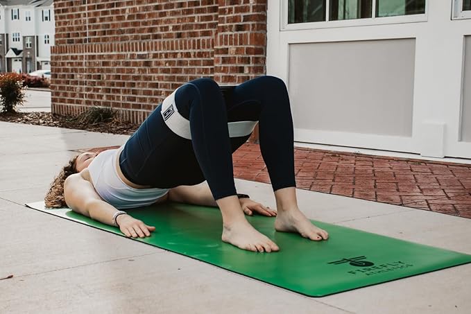 Premium Yoga Mat - 5mm Thick, Extra Wide & Long, Non-Slip Natural Rubber Base & PU Top, Anti-Tear, Ideal for Yoga, Pilates, and Fitness.