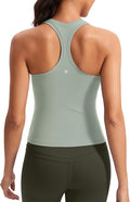 CRZ YOGA Butterluxe Racerback Tank Tops for Women - Yoga Workout Casual Gym Athletic Camisole Tight Sleeveless Shirts