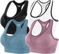 Heathyoga High Impact Sports Bras for Women High Support Padded Sports Bra Pack Racerback Bras for Women Workout Bra Sets