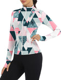 Loovoo Women's Workout Jacket Lightweight Zip Up Athletic Jackets Cropped Slim Fit Running Yoga Tops with Pockets