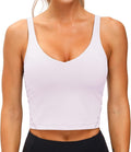 THE GYM PEOPLE Womens' Sports Bra Longline Wirefree Padded with Medium Support