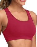 Oalka Women's Racerback Sports Fitness Support Workout Running Bras