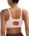 RUNNING GIRL Sports Bra for Women High Support, Molded Cup High Impact Sports Bras with Sewn in Pads