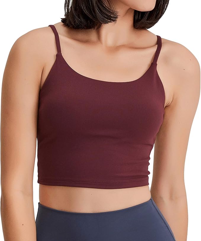 Lemedy Women Padded Sports Bra Fitness Workout Running Shirts Yoga Tank Top