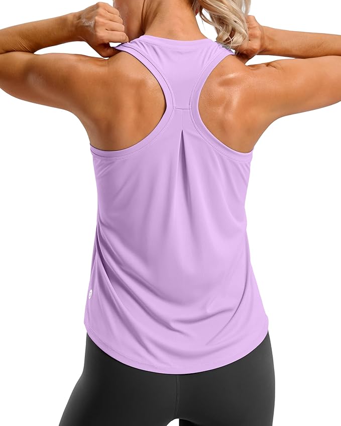G Gradual Women's Workout Tank Tops Racerback Athletic Yoga Tops Loose Fit Sleeveless Running Gym Sports Shirts for Women