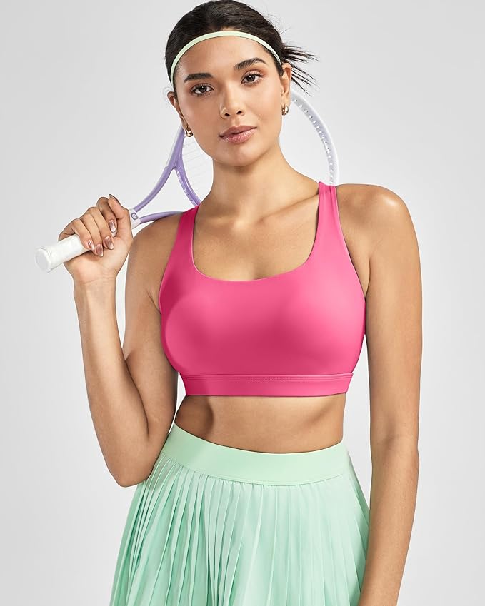 RUNNING GIRL Sports Bras for Women, Molded Cup High Impact Sports Bra Workout Bras for Women High Support Racerback