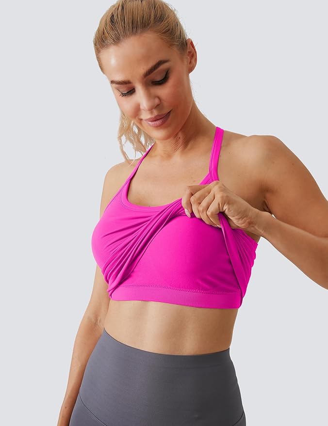 MathCat Workout Tank Tops for Women with Built in Bra, Sleeveless Gym Tops Seamless Racerback Athletic Yoga Shirts