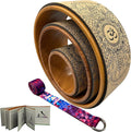 Aozora Yoga Wheel 13" with Most Detailed Book Step by Step Guide on How to Do 30+ Poses,! Perfect for Stretching and Improving Backbends