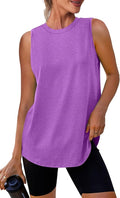 Womens Workout Tank Tops Lightweight Sleeveless Shirts for Women Loose Fit Tops for Athletic Running Tennis Yoga