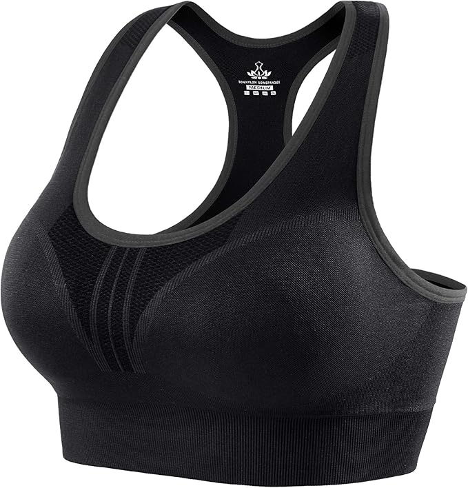 Heathyoga High Impact Sports Bras for Women High Support Padded Sports Bra Pack Racerback Bras for Women Workout Bra Sets