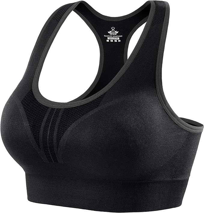 Heathyoga High Impact Sports Bras for Women High Support Padded Sports Bra Pack Racerback Bras for Women Workout Bra Sets