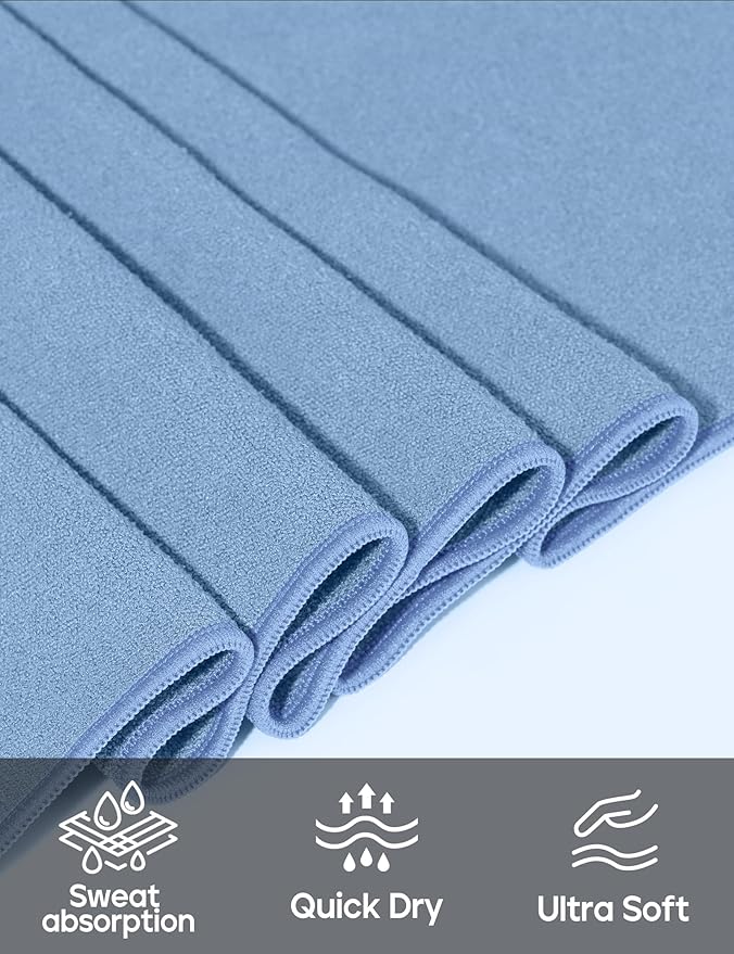 Heathyoga Yoga Mat Towel Non Slip for Hot Yoga Towel with Silicone Grip & Free Spray Bottle, 72"X26" Extra Large Microfiber Yoga Towel for Bikram, Pilates, Fitness