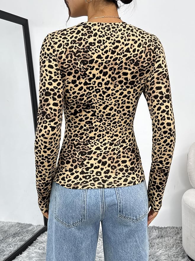 Trendy Queen Womens Long Sleeve T Shirts Fall Fashion 2026 Basic Crop Tops Going Out Outfits Y2k Clothes