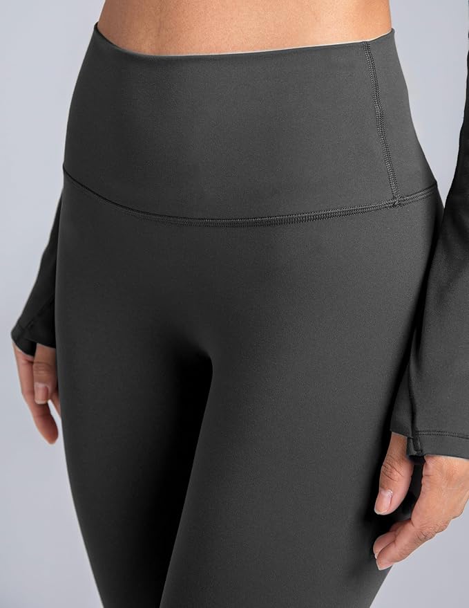 Colorfulkoala Dreamlux No Front Seam Leggings for Women 25"/28" Inseam, High Waisted Buttery Soft Yoga Pants