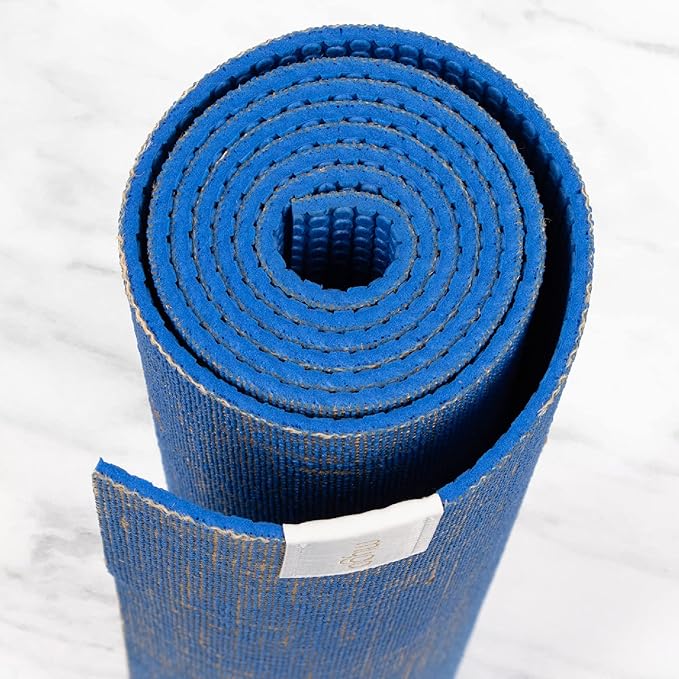 Myga Jute Yoga Mat, High Performance Vegan Floor Exercise Mat, Eco Friendly Biodegradable Yoga Mat with PVC Backing,72" x 24", 0.2" Thickness