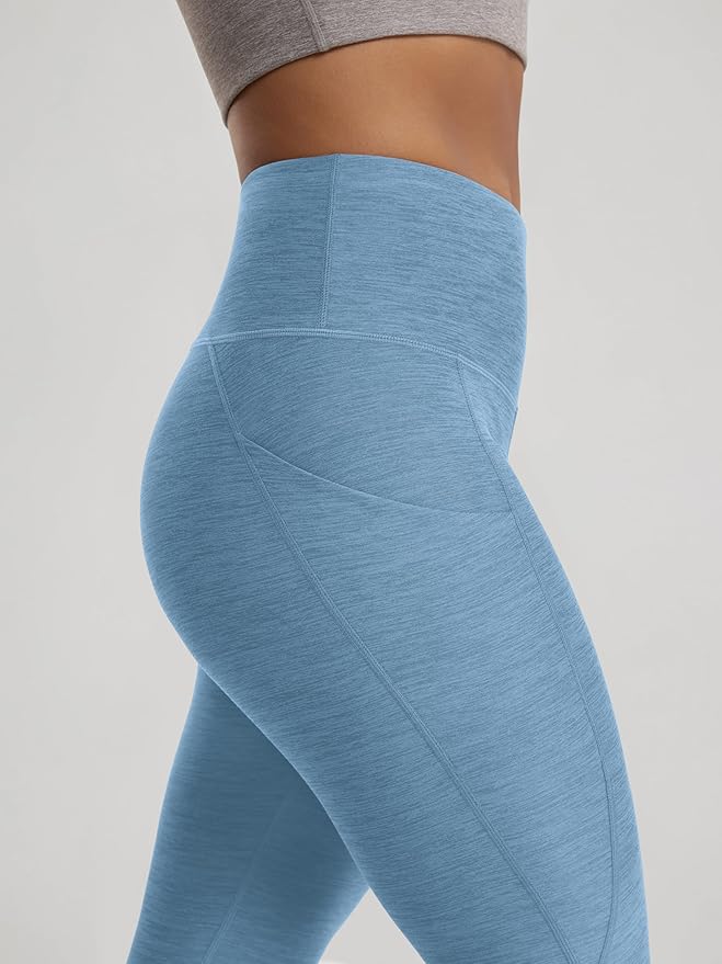 ODODOS Women's High Waisted Yoga Leggings with Pockets, Tummy Control Non See Through Workout Athletic Running Yoga Pants