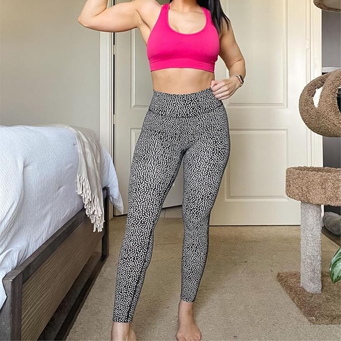 Aoxjox High Waisted Workout Leggings for Women Trinity Yoga Pants 26.5"