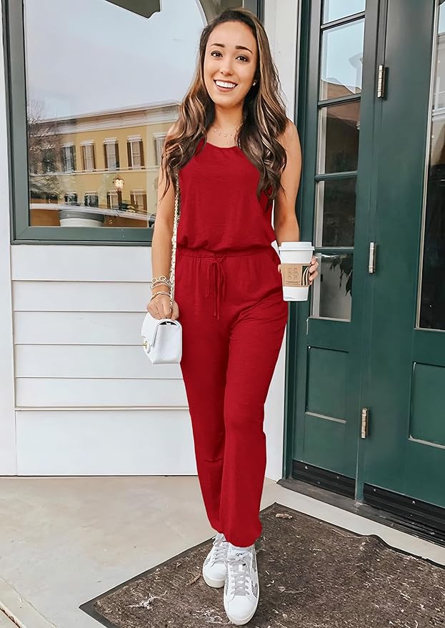PRETTYGARDEN Women's Two Piece Outfit Sets Casual Summer Sleeveless Matching Lounge Wear Spring Travel Clothes Tracksuit