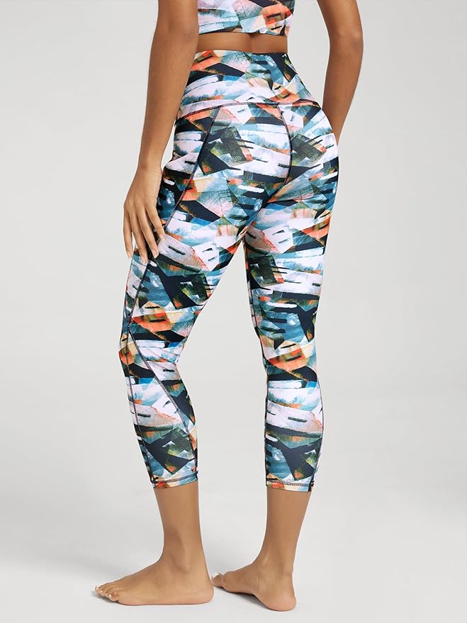 ODODOS Women's High Waisted Yoga Leggings with Pockets, Tummy Control Non See Through Workout Athletic Running Yoga Pants