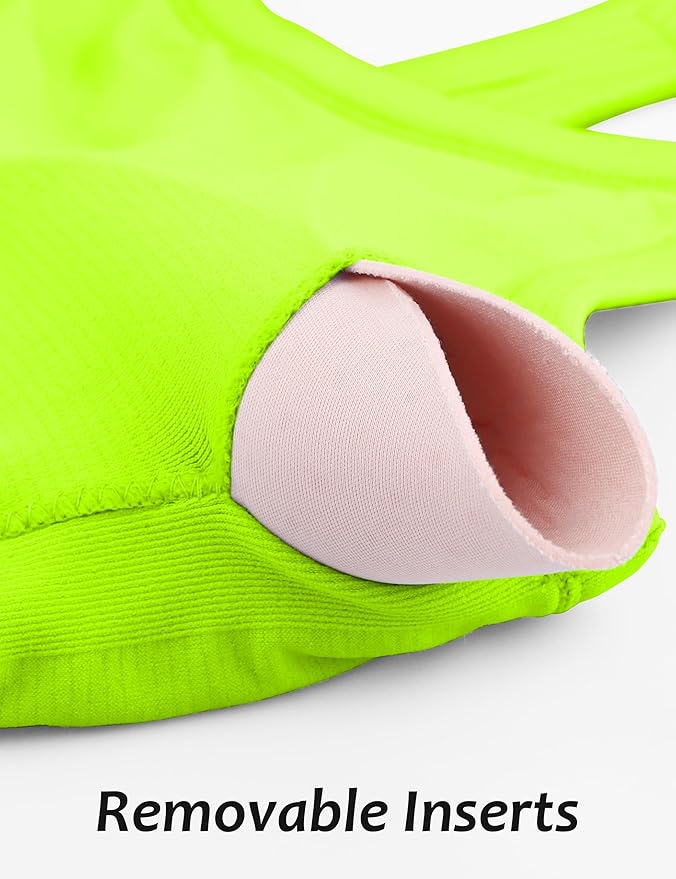 MathCat Workout Tank Tops for Women with Built in Bra, Sleeveless Gym Tops Seamless Racerback Athletic Yoga Shirts