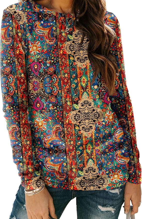 AUTOMET Women‘s Basic Long Sleeve Crewneck, Plus Size Winter & Spring Top, Casual Fall Tee for Teacher & Everyday Outfits