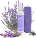 SwaytAway Travel Yoga Mat Cleaner Spray & Towel Kit, 4oz – Non Slip, No Rinse Plant-Based Lavender Essential Oil Mist for Gym, Pilates & Hot Yoga – Made in USA