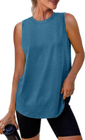 Womens Workout Tank Tops Lightweight Sleeveless Shirts for Women Loose Fit Tops for Athletic Running Tennis Yoga