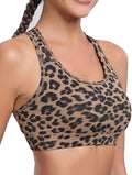 Oalka Women's Racerback Sports Fitness Support Workout Running Bras